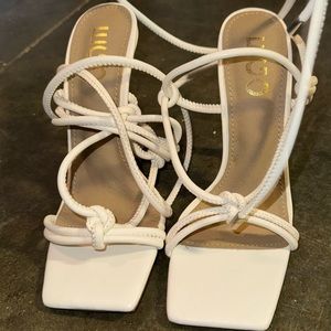 White Strappy Heel. Worn once